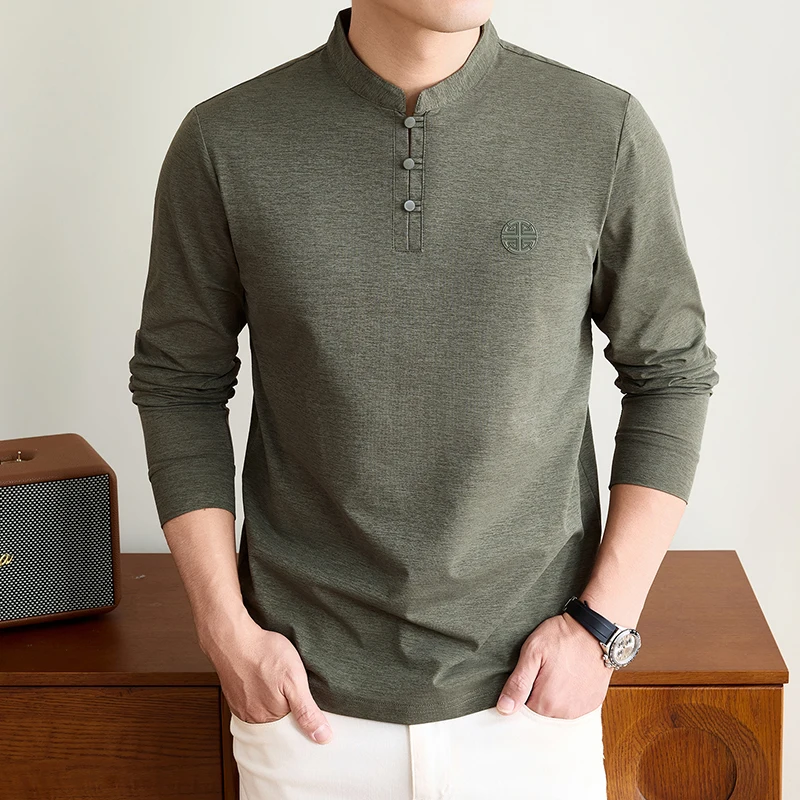 Embellish Knit - Camiseta de manga comprida com gola