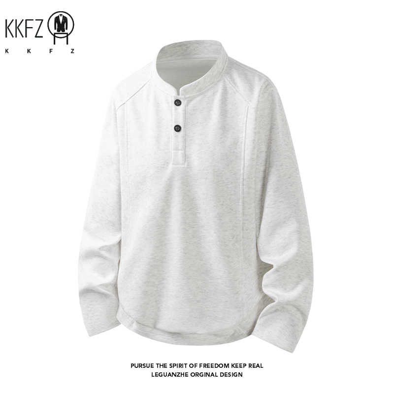 Embellish Knit - Camiseta Masculina de Manga Raglan com