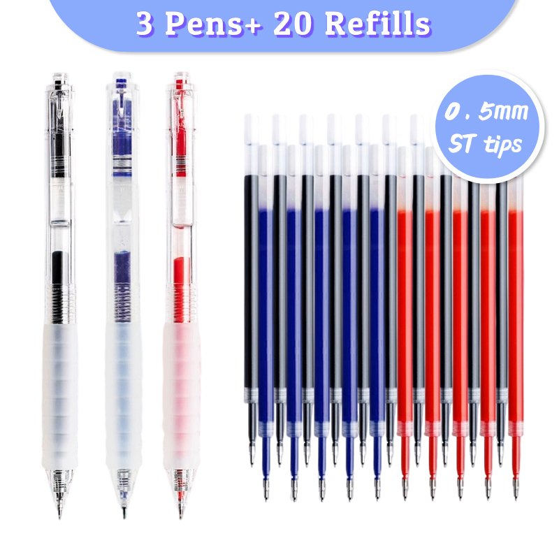 Pilot Pen G2 - 3 canetas 20 recargas conjunto de