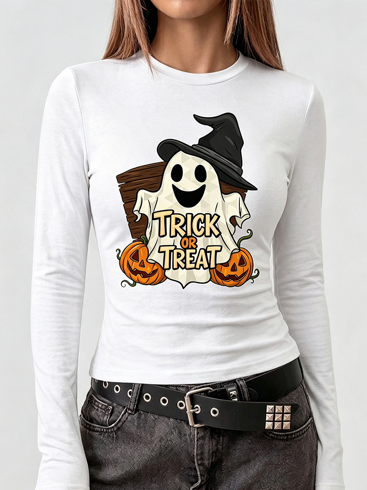 Embellish Knit - Camiseta Feminina de Manga Longa com