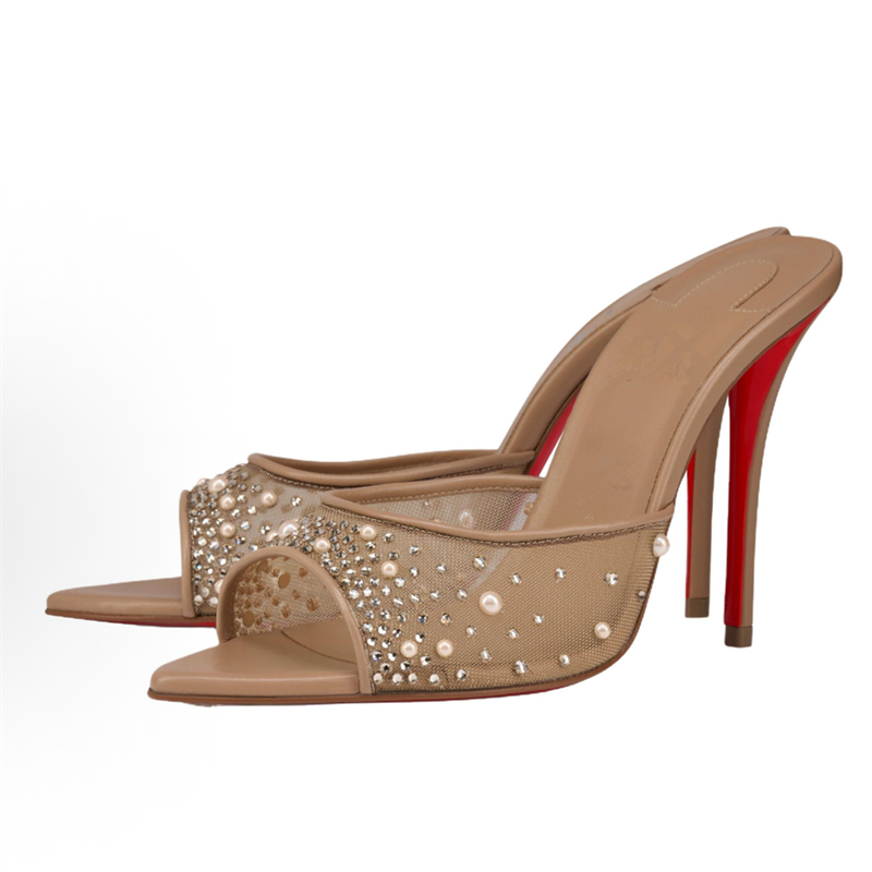 2026 Mules de Luxo com Tira de - Sew On Rhinestone avaliação e preço