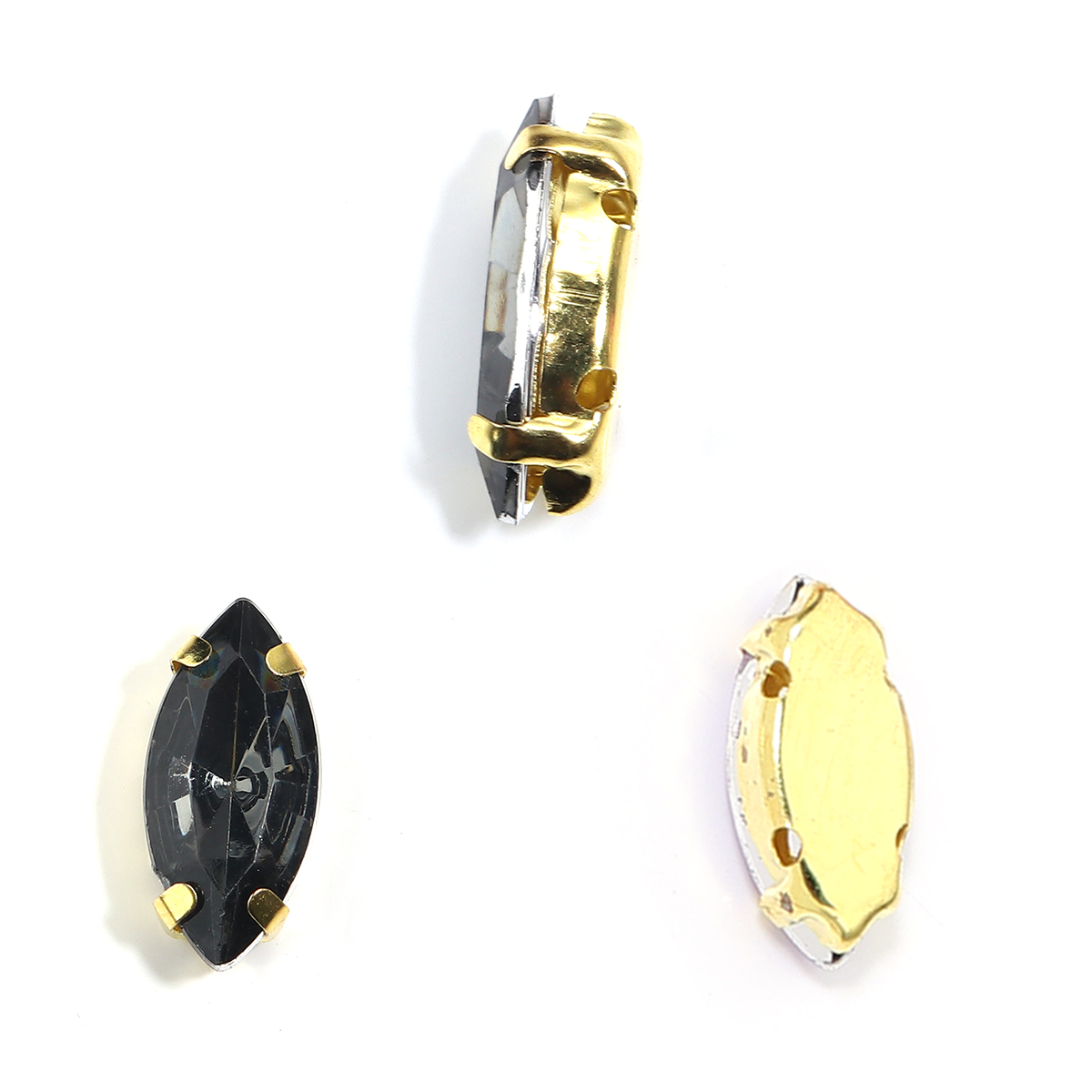 50 pçs/lote forma de olho de c - Sew On Rhinestone avaliação e preço