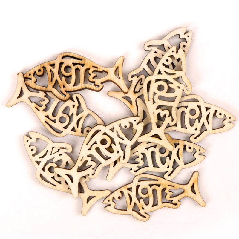 Handmade De Madeira Fish Shape - Embellish Craft avaliação e preço