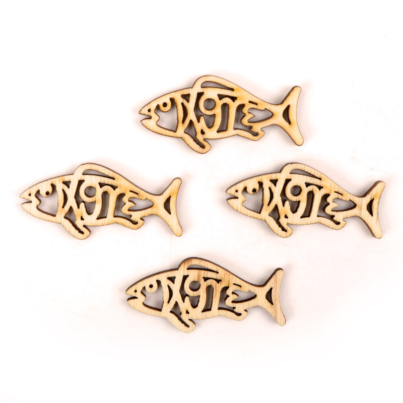Handmade De Madeira Fish Shape - Embellish Craft avaliação e preço