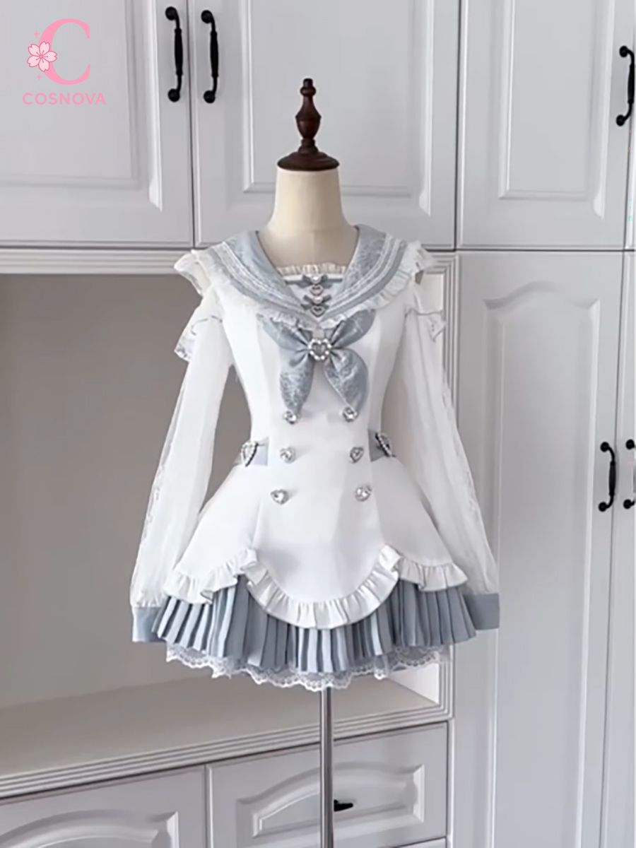 Vestido vintage estilo Sweet L - Elastic Lace Trim avaliação e preço