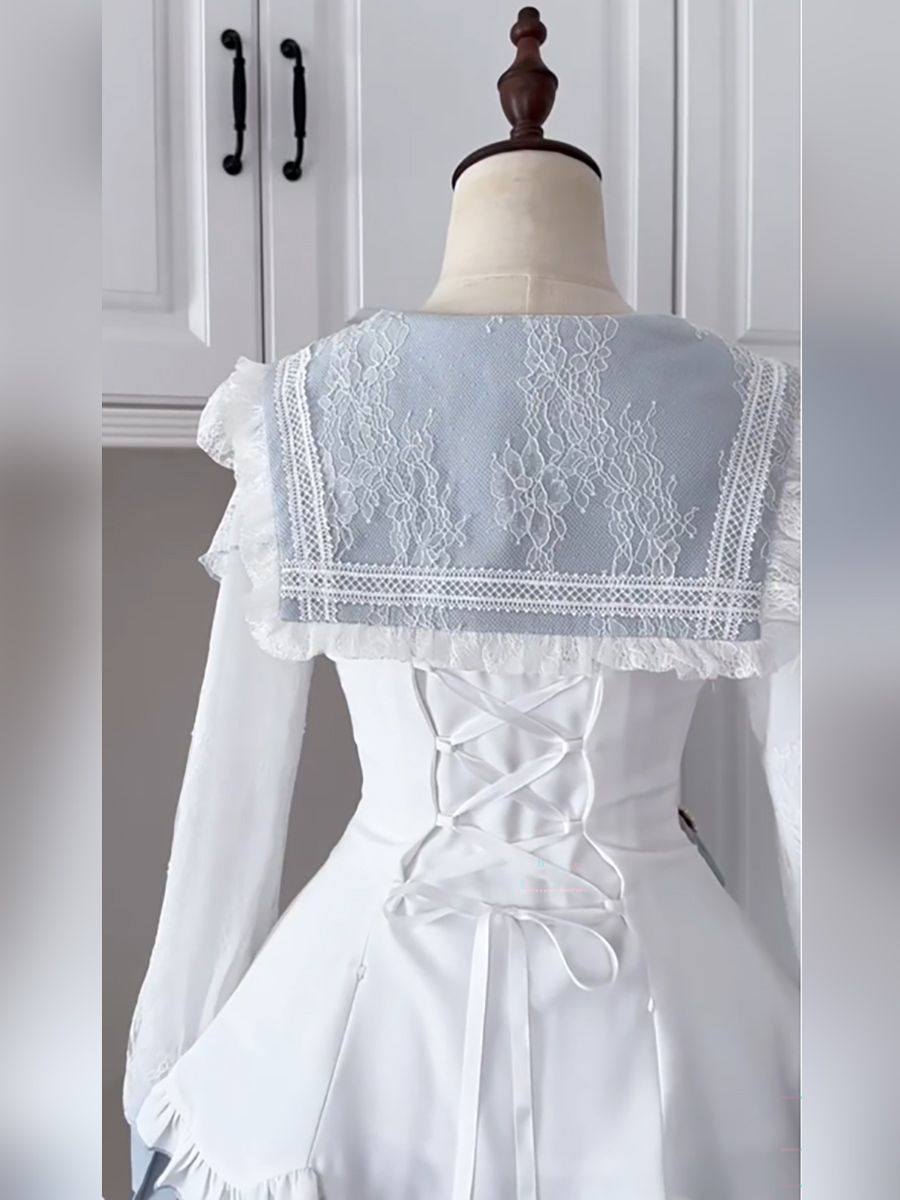 Vestido vintage estilo Sweet L - Elastic Lace Trim avaliação e preço