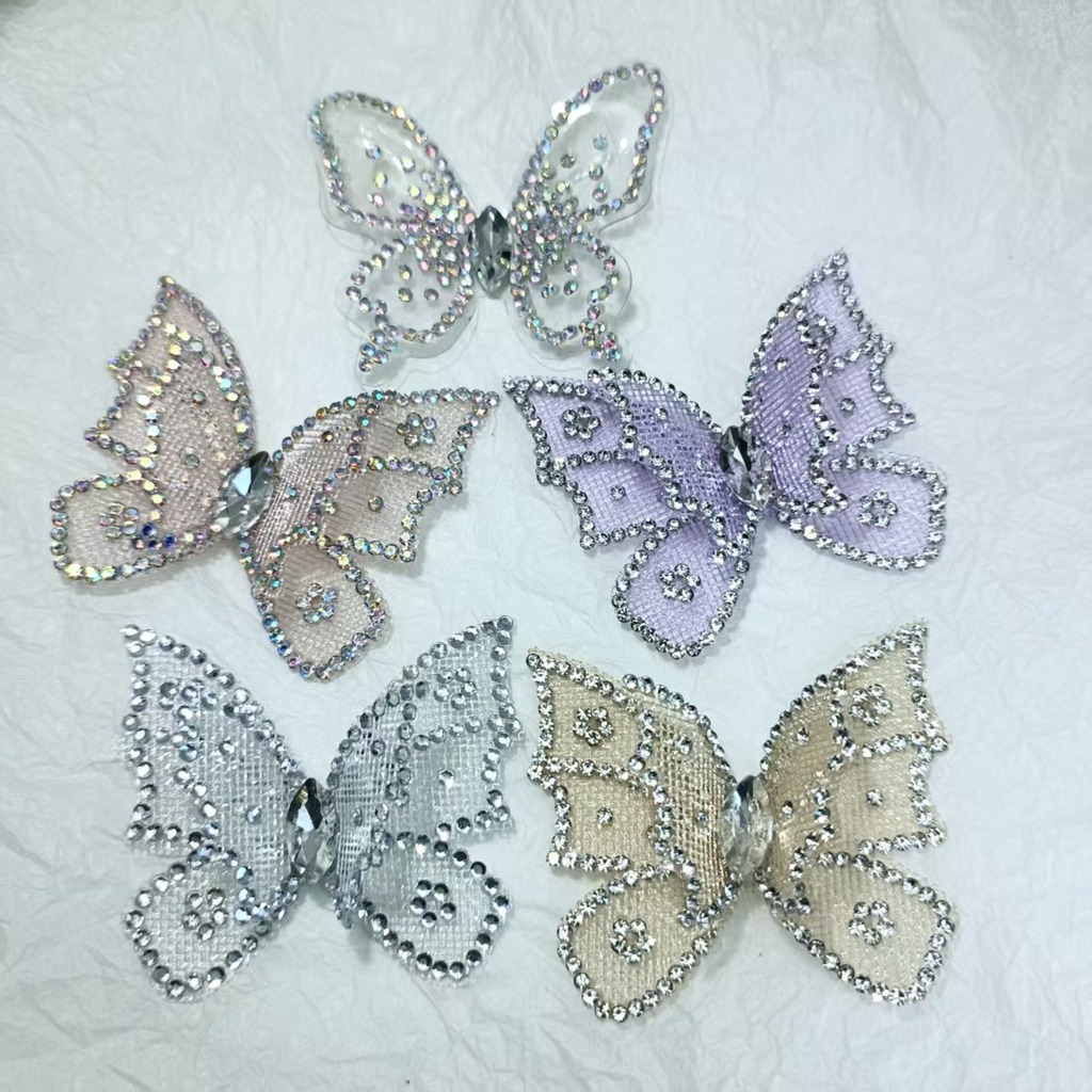 Aplique de Renda Borboleta com - Sew On Rhinestone avaliação e preço