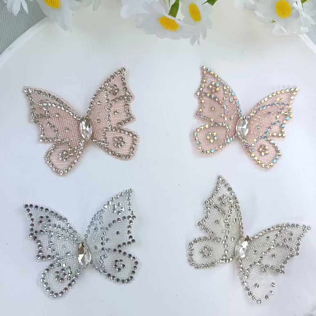 Aplique de Renda Borboleta com - Sew On Rhinestone avaliação e preço