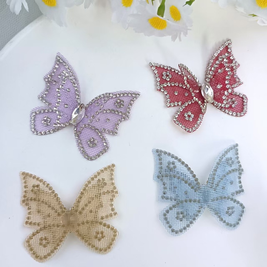 Aplique de Renda Borboleta com - Sew On Rhinestone avaliação e preço
